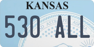 KS license plate 530ALL