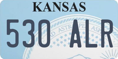 KS license plate 530ALR