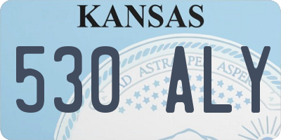 KS license plate 530ALY