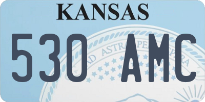 KS license plate 530AMC
