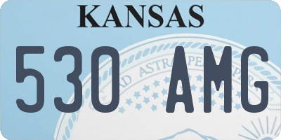 KS license plate 530AMG