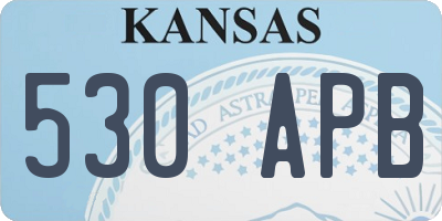 KS license plate 530APB
