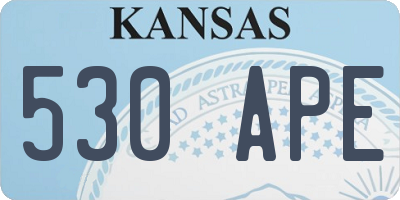 KS license plate 530APE