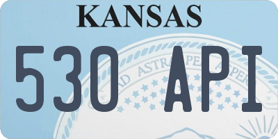 KS license plate 530API