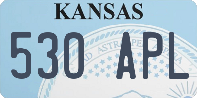 KS license plate 530APL