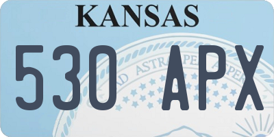 KS license plate 530APX