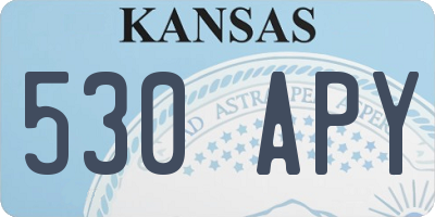 KS license plate 530APY
