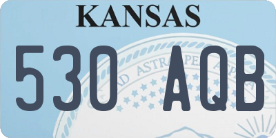 KS license plate 530AQB