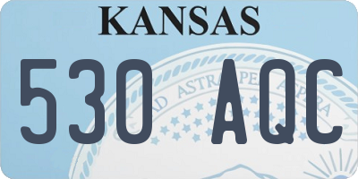 KS license plate 530AQC