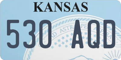 KS license plate 530AQD