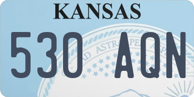 KS license plate 530AQN
