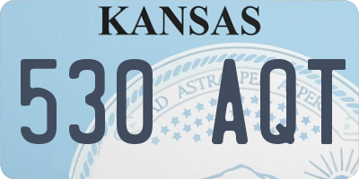 KS license plate 530AQT