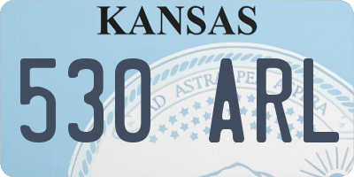 KS license plate 530ARL