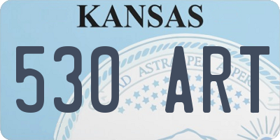 KS license plate 530ART
