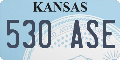 KS license plate 530ASE