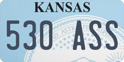 KS license plate 530ASS