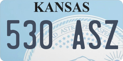 KS license plate 530ASZ