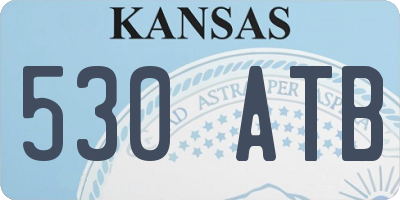 KS license plate 530ATB