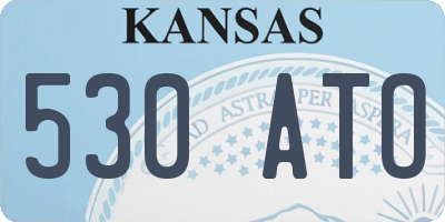 KS license plate 530ATO