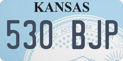 KS license plate 530BJP