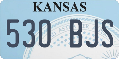 KS license plate 530BJS