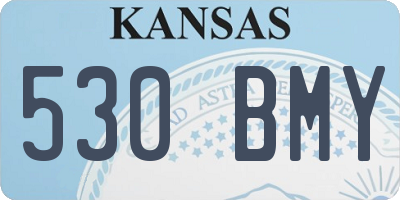 KS license plate 530BMY