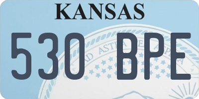 KS license plate 530BPE