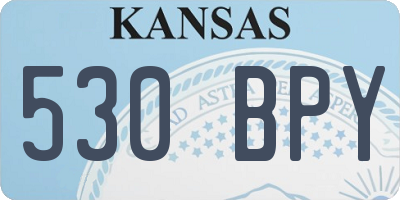 KS license plate 530BPY