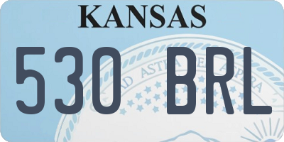 KS license plate 530BRL