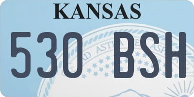 KS license plate 530BSH