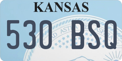 KS license plate 530BSQ