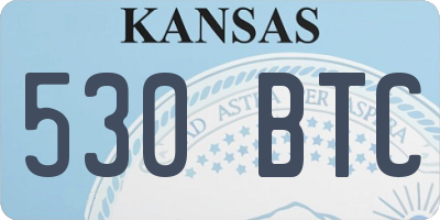 KS license plate 530BTC