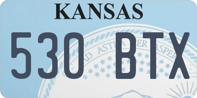 KS license plate 530BTX