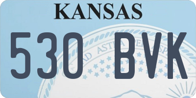 KS license plate 530BVK
