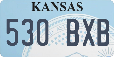 KS license plate 530BXB
