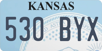 KS license plate 530BYX