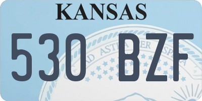 KS license plate 530BZF