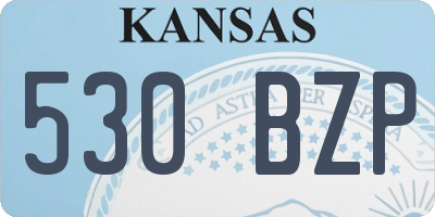 KS license plate 530BZP