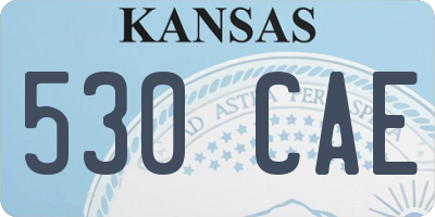 KS license plate 530CAE