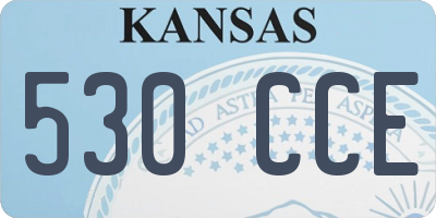 KS license plate 530CCE