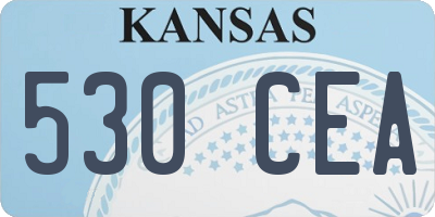KS license plate 530CEA