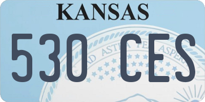 KS license plate 530CES