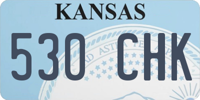 KS license plate 530CHK