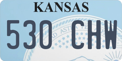 KS license plate 530CHW