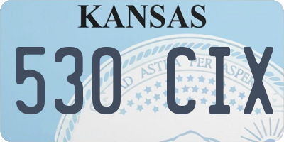 KS license plate 530CIX