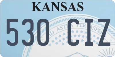 KS license plate 530CIZ
