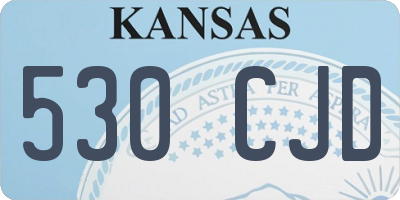 KS license plate 530CJD
