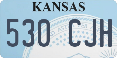 KS license plate 530CJH