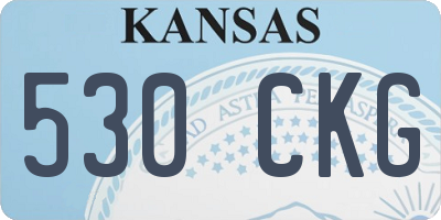 KS license plate 530CKG