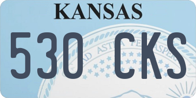 KS license plate 530CKS